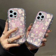 晕染小熊适用oppo手机VIVOS19手机壳Y200创意RENO12PRO小米防摔