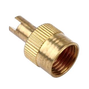 Copper Car Tire Tool Cap, Copper Nickel-Plated Valve Cap, Valve Cover, Valve Core, Wear-Resistant, Inflatable and Durable