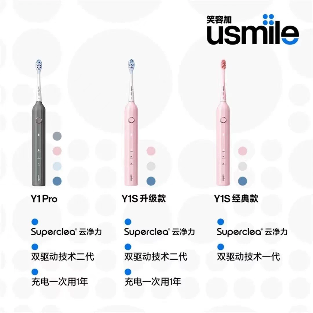 Rechargeable soft automatic toothbrush for men and women