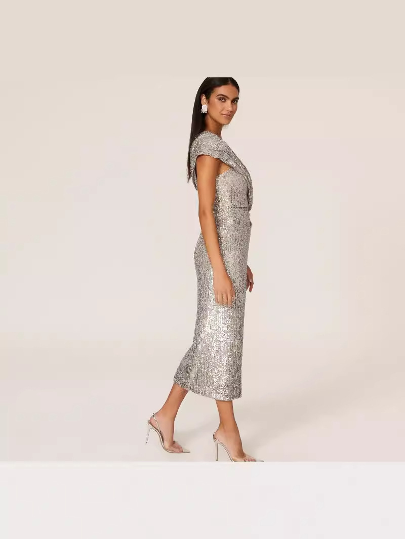 Vestido Sexy con Lentejuelas para Fiesta, Estilo Europeo y Americano, Nuevo en Amazon
