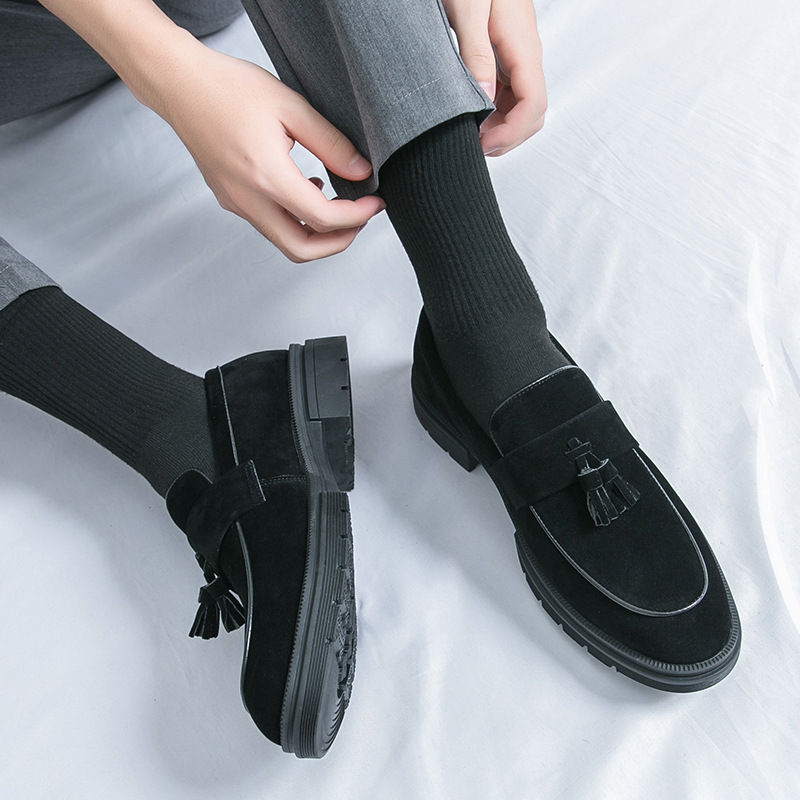 Transfronterizos grandes zapatos de cuero esmaltado de luces de hombre retro moda de negocios zapatos de calzado de calzado 46