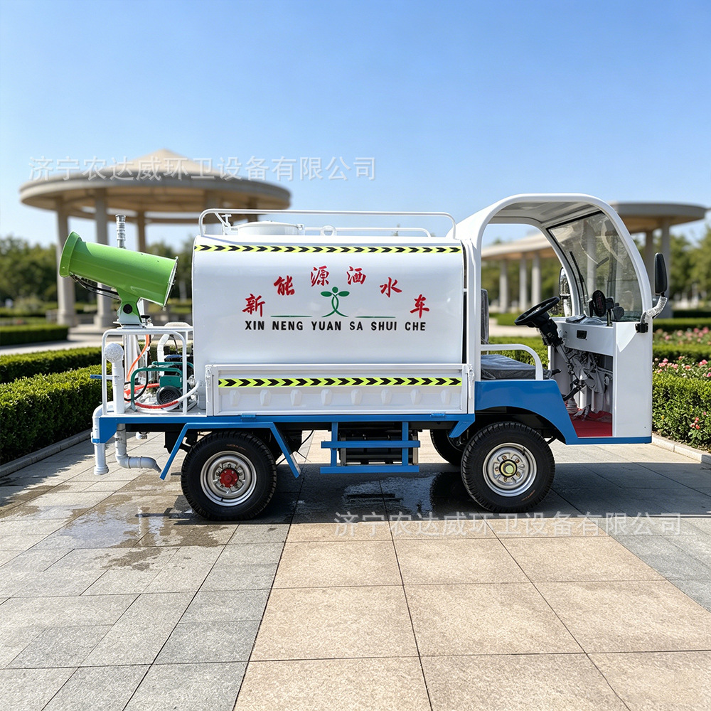 Cross-border foreign trade model of new energy sprinkler truck, electric spray truck for ports and docks, community property fog cannon dust suppression vehicle