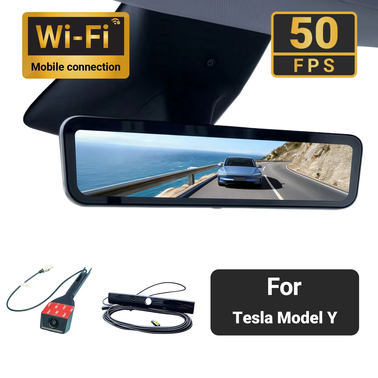 Tesla 3/Y üçün 9.2 düymlük 4K arxa görüntü monitoru
