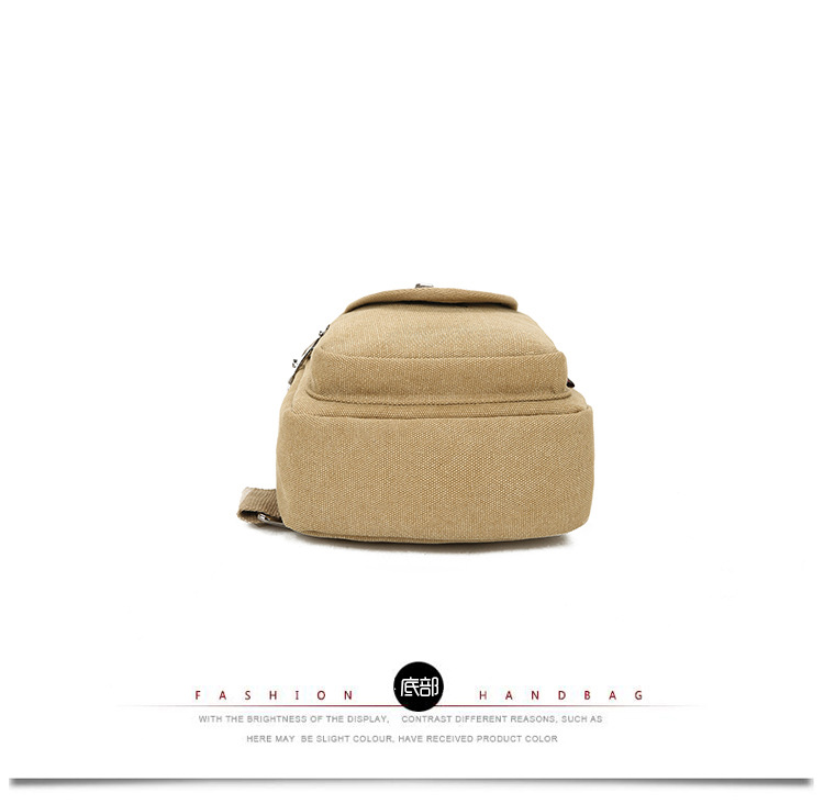 New men's chest bags, Korean-style single-shoulder bags, crossbody bags, men's and women's backpacks, Korean-style casual canvas bags, wholesale from manufacturers undefined