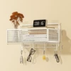 Hanging basket [weighted version] medium size + 4 hooks white
