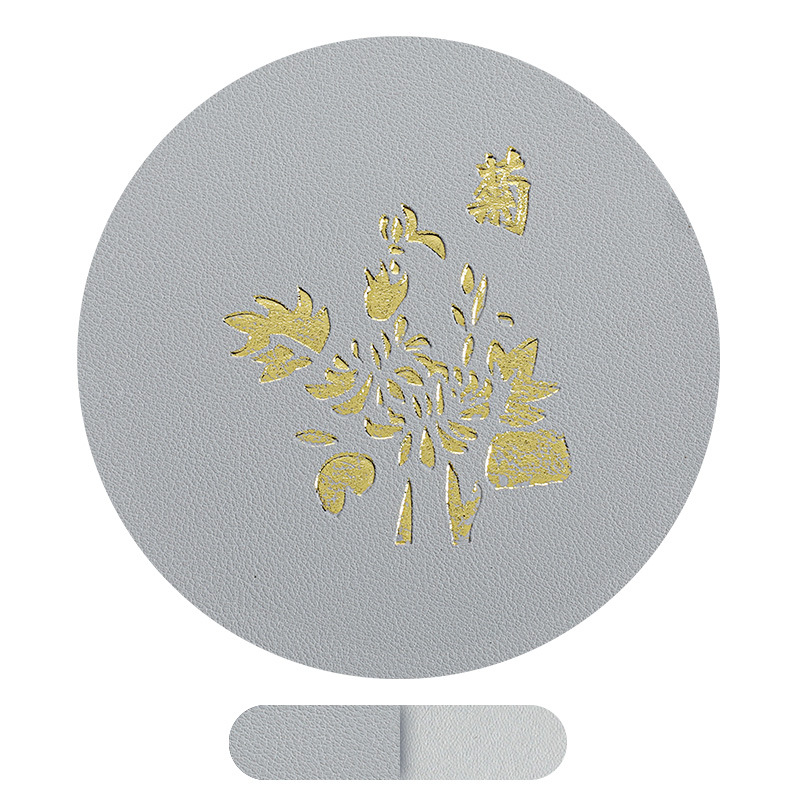 Alfombrilla de mesa de aislamiento térmico de cuero ZF, posavasos simples antideslizantes, aceite impermeable, pu, mesa de comedor de hotel ovalada, alfombra de mesa de cuero para el hogar