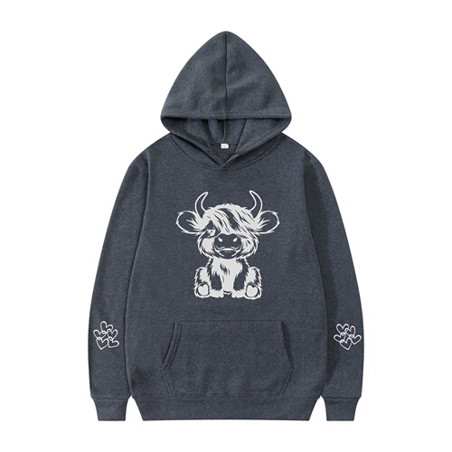 Cross-border Amazon Ghost Bull Hoodie Spring and Autumn Season Hooded Sweatshirt Casual Men and Women's Outfit Original Factory Dropshipping One Piece