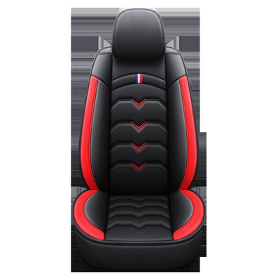 Small Cars — Seat cushion, seat cover - black-and-red-single-seat-standard-version-universal