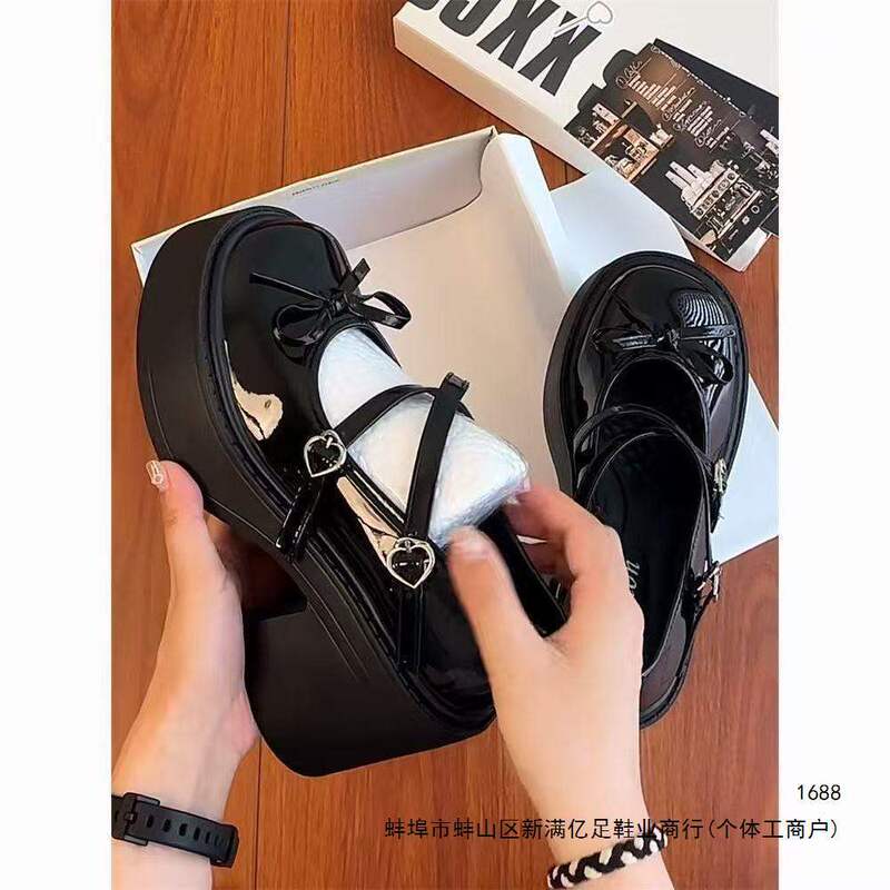 Platform Mary Jane Leather Shoes for Women 2026 New Spring and Autumn Japanese Style Jk Chunky High Heels to Match with Skirts Platform Mary Jane Leather Shoes for Women 2026 New Spring and Autumn Japanese Style Jk Chunky High Heels to Match with Skirts