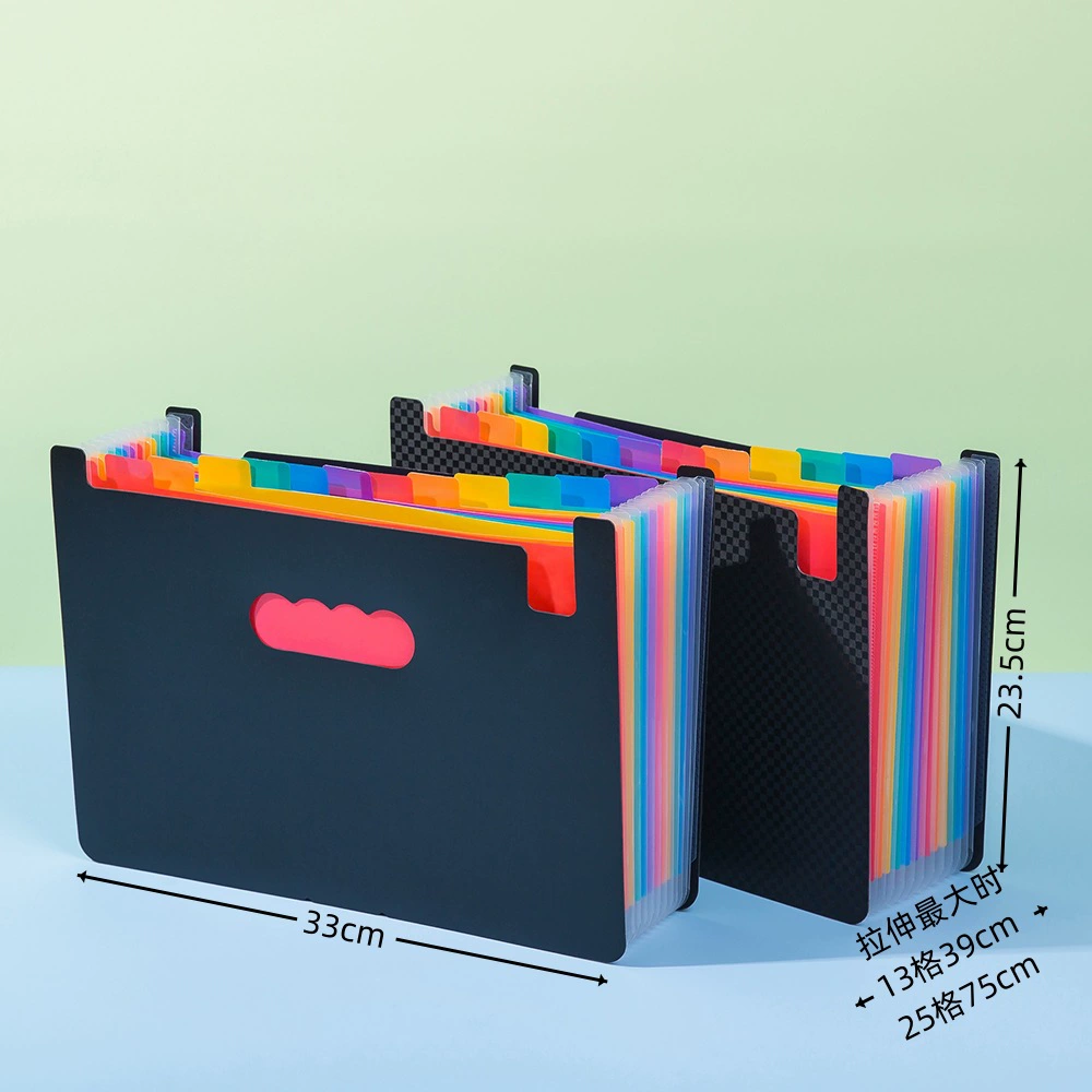 Вертикальный радужный пакет для фортепиано A4 многоуровневый офисный пакет для хранения документов для студентов