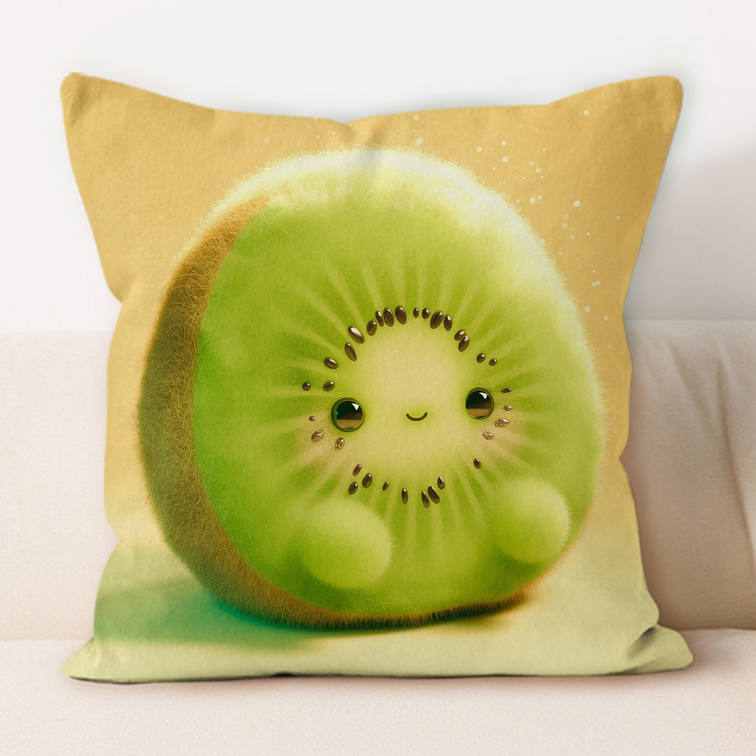 almohada de frutas de peluche almohada de oficina almohada de almuerzo almohada de protección de cintura moderna y simple almohada de almohada de oficina