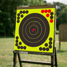 8英寸荧光不干胶射击枪靶纸狩猎练习靶纸飞溅贴纸标签