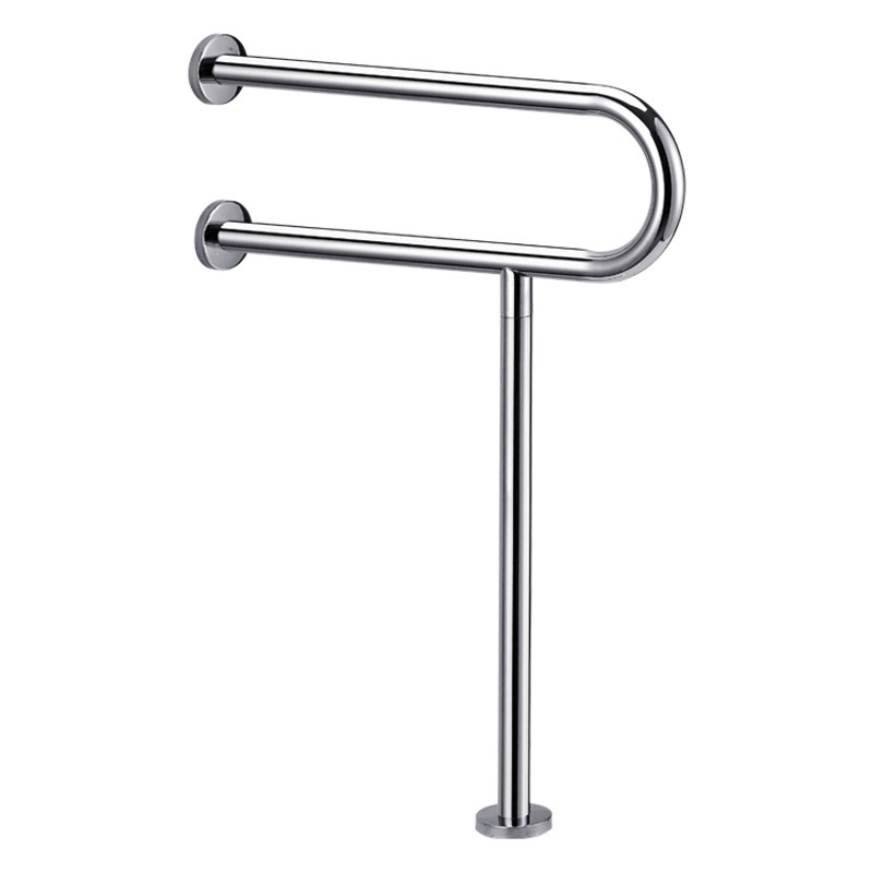 304 Stainless Steel U-shaped Toilet Handrail Barrier-free Elderly Toilet Toilet Handrail Folding Up