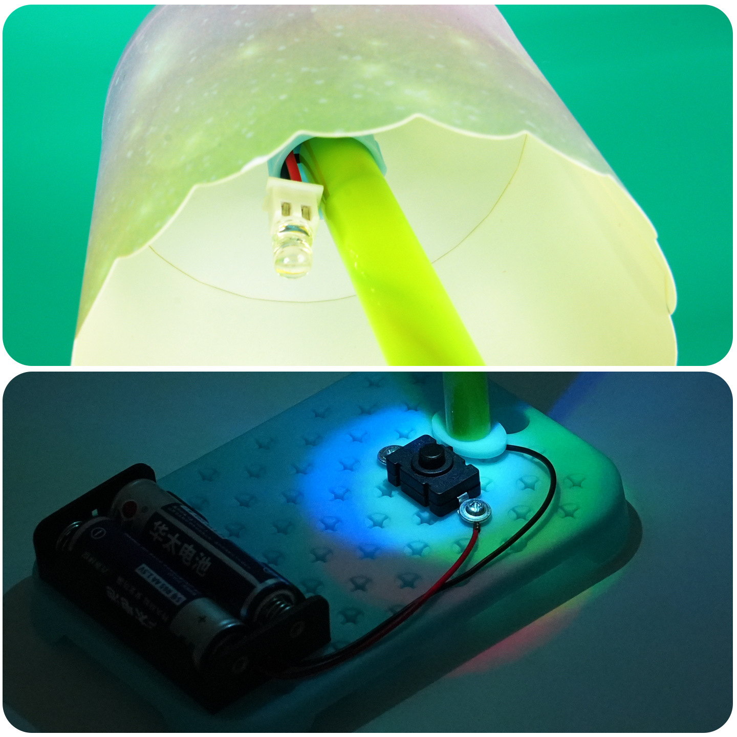 DIY Small Table Lamp Technology Small Production Kidsren and Students Homemade Hand-Assembled Scientific Experiment Steam Teaching Aid Model