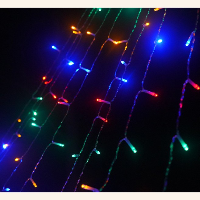 Luz solar LED transfronteriza con efecto cascada de estrella de cinco puntas, luz de árbol, luz de Navidad, luz de jardín exterior, luz de agua que fluye, luz brillante para festividades