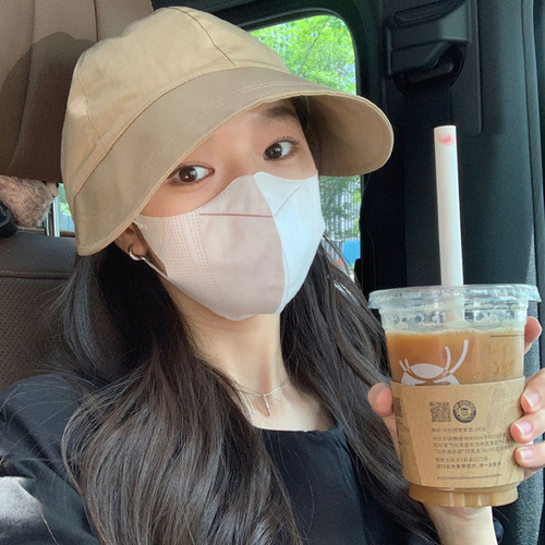 Ins new Japanese-style baseball cap sweet quick-dry duckbill hat outdoor large brim sunshade versatile sun hat wholesale