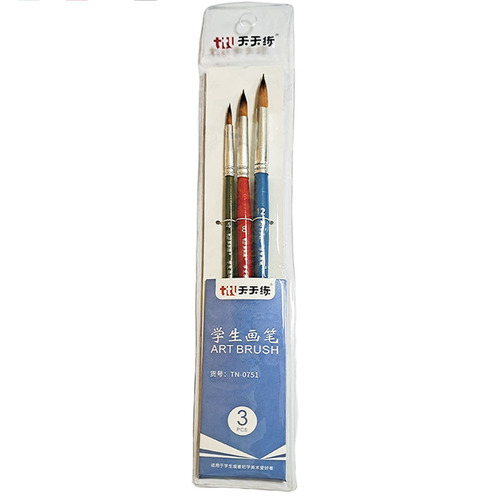 Tiantianlian 0751 nylon brush tip mixed brush gouache oil brush set 3 sets brush paint