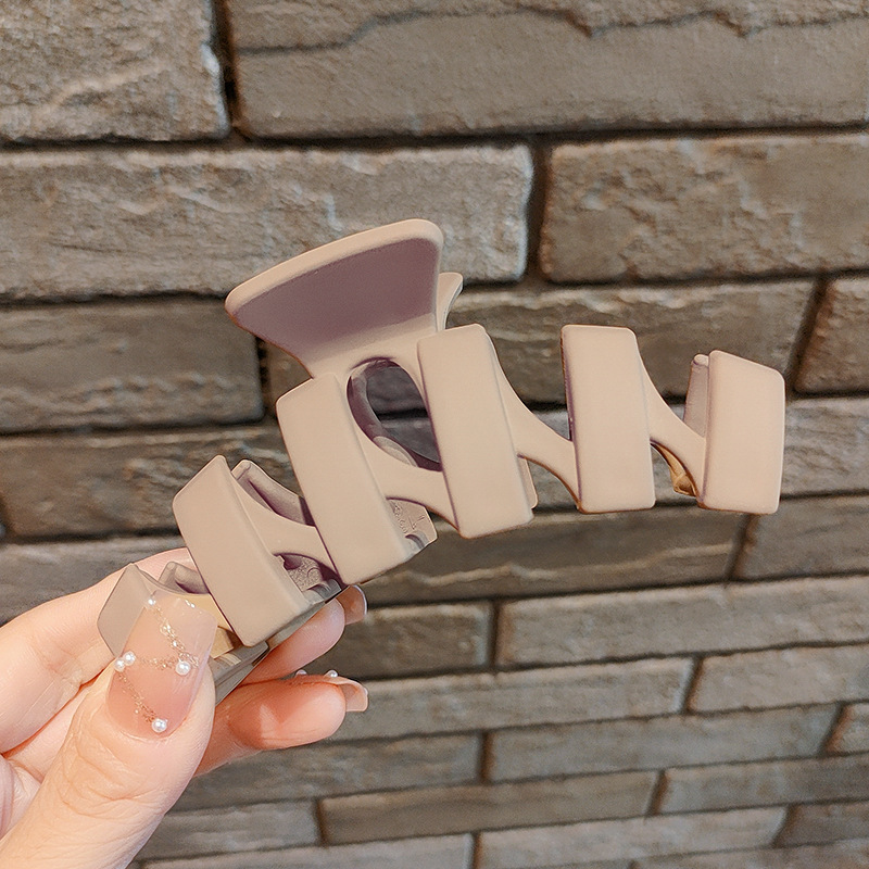 Internet celebridad clip de pelo francés de las mujeres de gran parte posterior de la cabeza horquilla clip de tiburón de alto grado agarre del pelo clip de pelo tocado