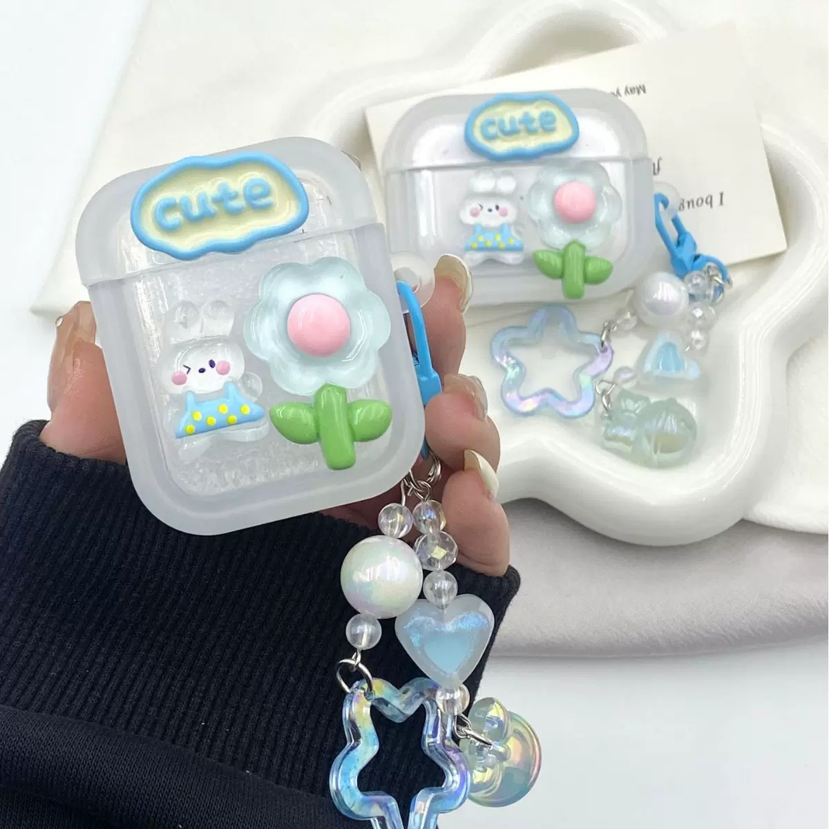 兔子无线蓝牙耳机保护壳适用AirpodsPro耳机保护套苹果1/2/3/4代