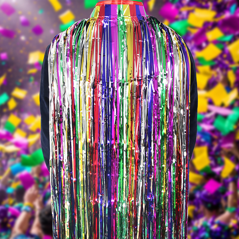 Festivalidad transfronteriza capas de bordas para adultos, niños, fiestas, props de decoración de baile DIY, capas de seda brillante