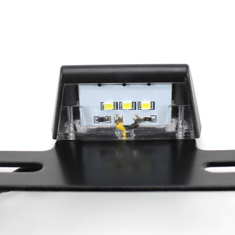 Accesorios de modificación de motocicleta Luz de matrícula LED Soporte de luz de matrícula Soporte de matrícula