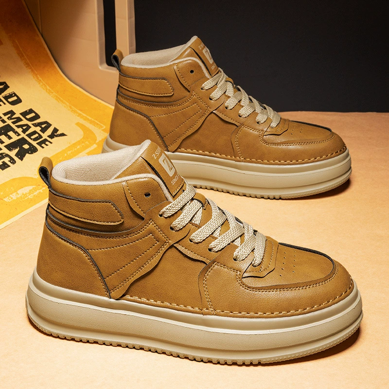 Новые ботинки Martin зимой 2024 года мужские высокие ботинки в британском стиле ретро кожаные ботинки повседневные тенденции дикие ботинки