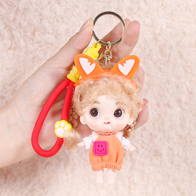 야드 바비 인형 10CM 키 체인 가방 펜던트 소녀의 생일 선물 인형 유행 놀이 인형 배치