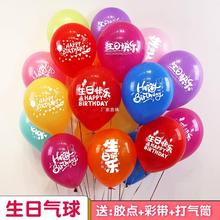 生日装饰气球成人生日快乐场景装饰用品派对活动宝宝周岁主题布置