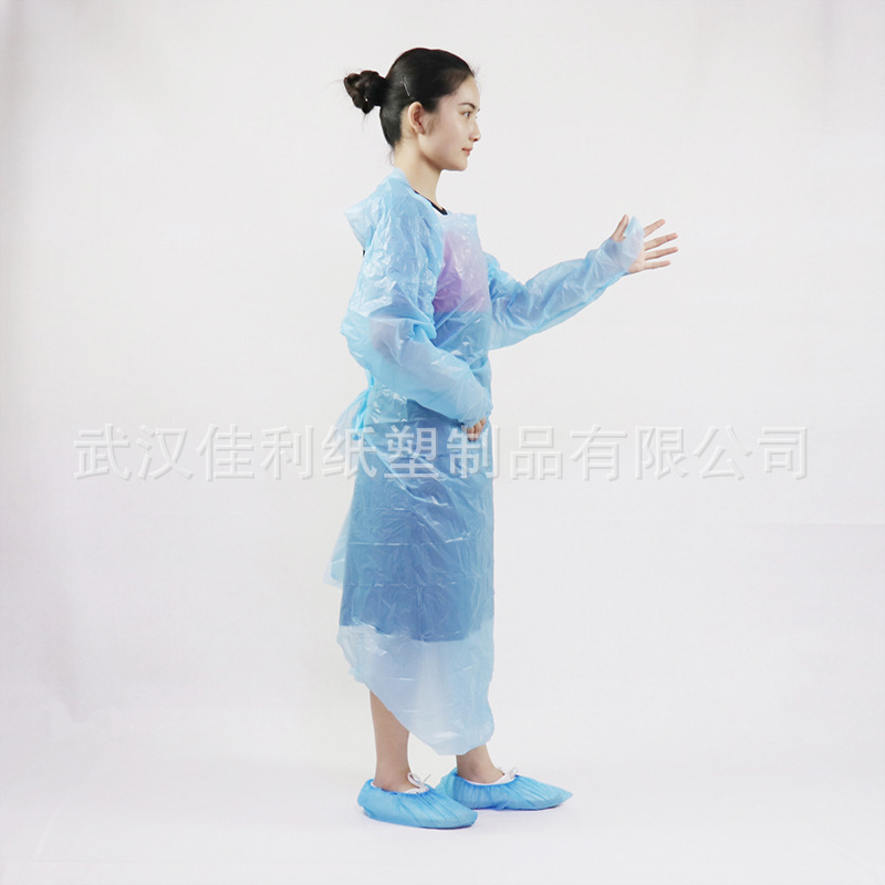 一次性塑料CPE手术袍 实验服反穿隔离衣参观服餐饮畜牧卫生衣