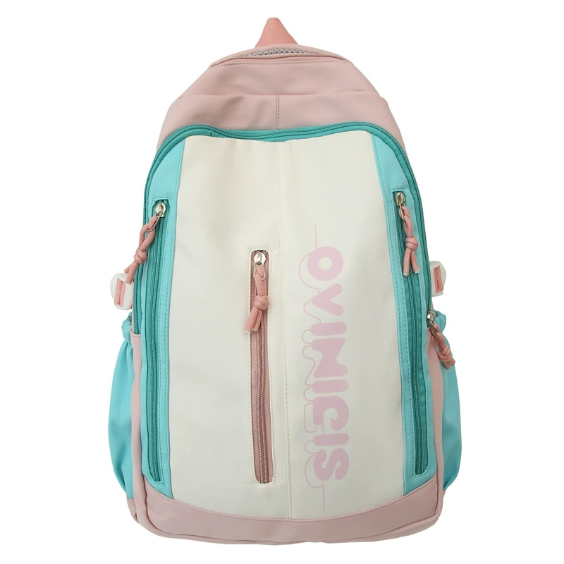 Genuine backpack, capacious shoulder bag, Korean style, for secondary school