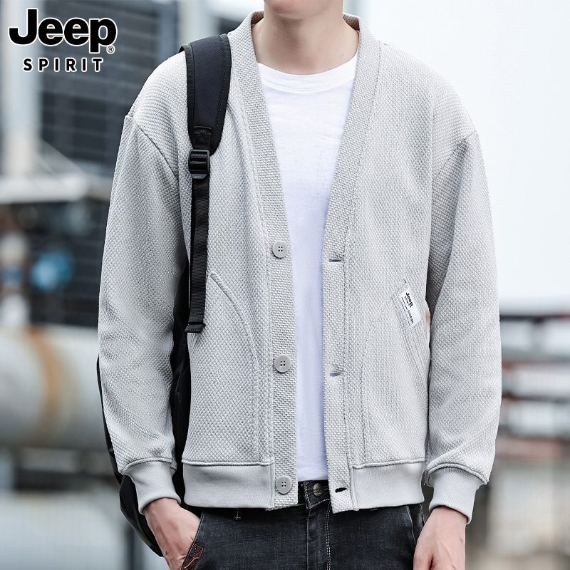 Autumn new 2024JEEPSPIRIT men's casual sweater fashion simple warm…