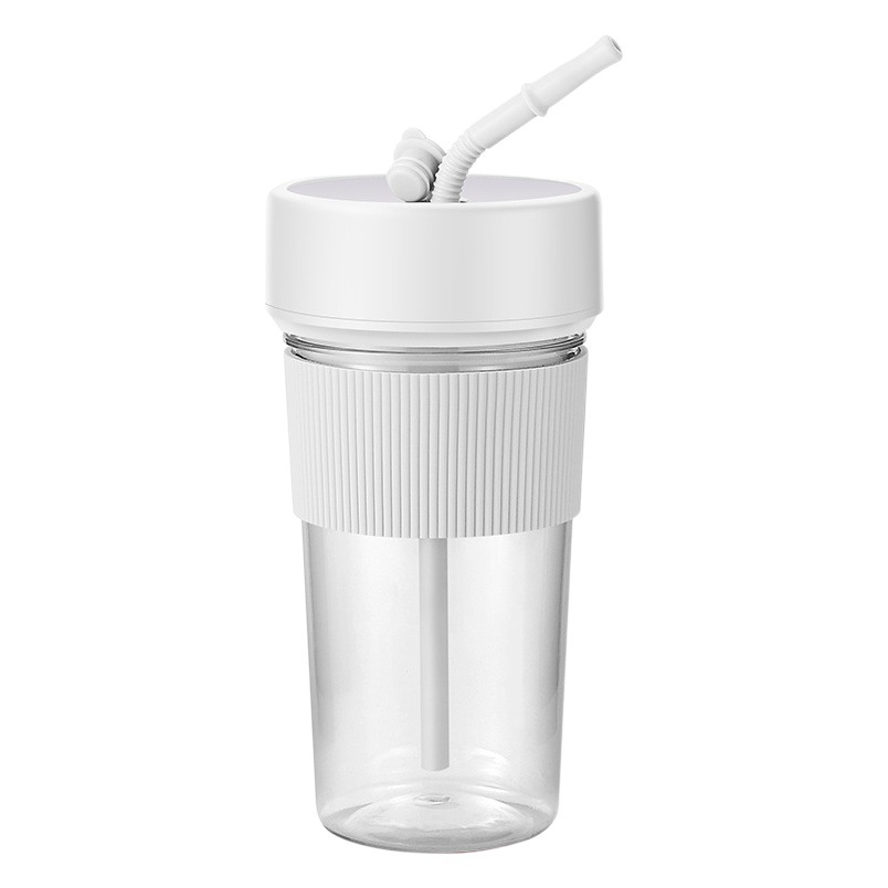 Vaso Mezclador Portátil con Pajita, Mini Licuadora Eléctrica Portátil, Licuadora Recargable Multifuncional para el Hogar, Regalo