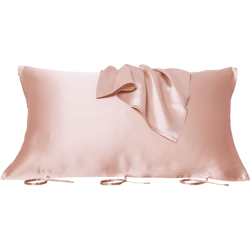 2F【買一送一】真絲枕巾 桑蠶絲枕巾套 絲綢枕巾 一對