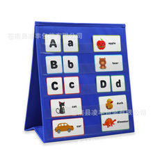 跨境儿童早教学习字母配对认知卡26个英文拼单词游戏启蒙智力玩具