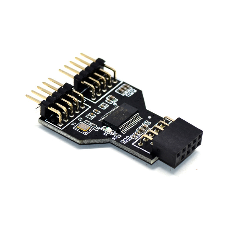 ����USB2.0 9PIN19��ת˫9PIN�ӿ�9��ת˫9��һ�ֶ���չHUB������