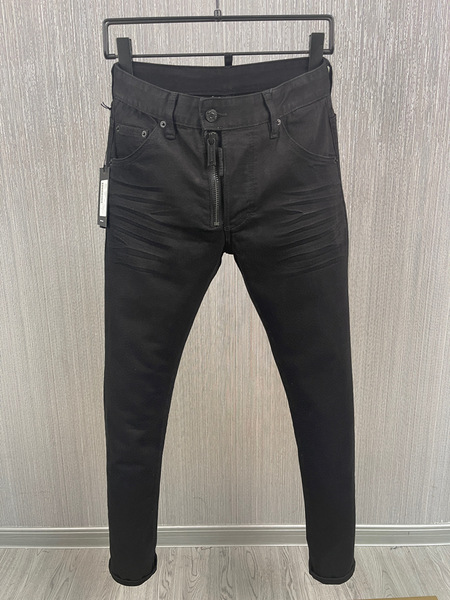 solid color denim loose straight jeans