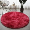 Tie-dyeing round --- wine red