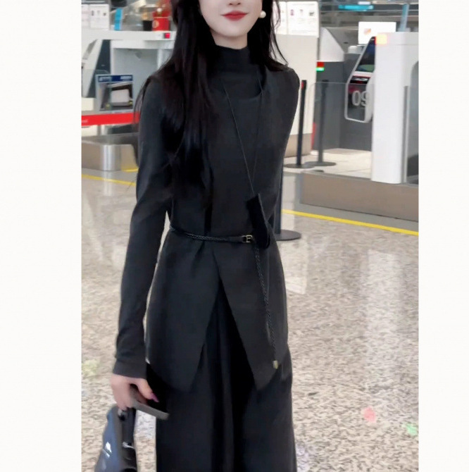 Three-piece clothes women 2024 new explosions autumn fashion suit pants base shirt to wear a set of foreign style