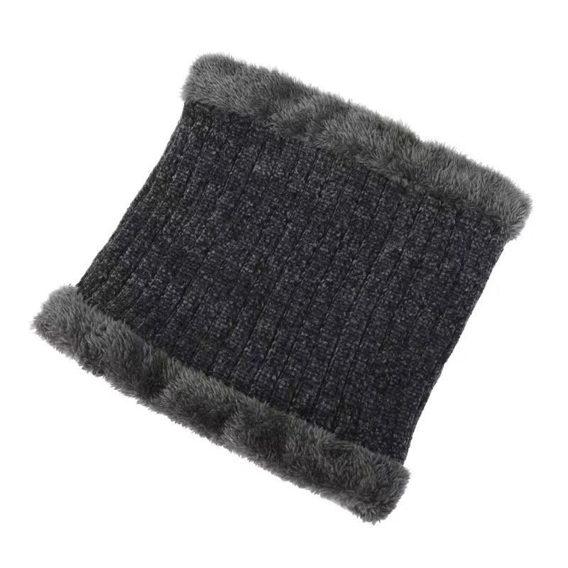 Sciarpa in velluto spesso da uomo per autunno e inverno, per persone di mezza età e anziani, collo in lana lavorata a maglia, calda e versatile per esterni_voghion.com