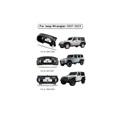 Jeep Wrangler 2007-2023 üçün modifikasiya edilmiş tam LCD cihaz paneli