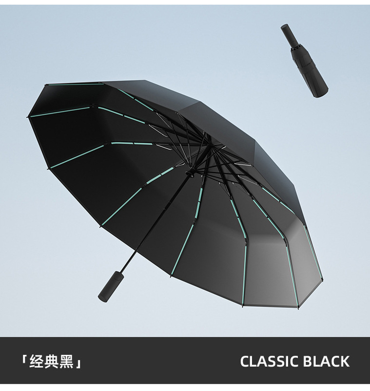 超大号雨伞加大加厚加固男士双人三人伞晴雨两用手动折叠遮阳伞|undefined