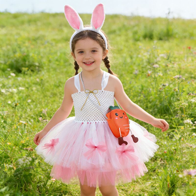 Easter Dress Bunny Outfit Mini World Rabbit Meimei Dress Cartoon Tulle Skirt Animal Fluffy Dress