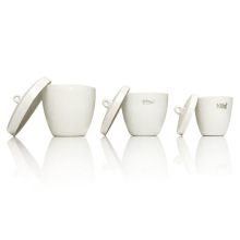 化学瓷耐高温坩埚 瓷坩埚25ml 30ml 50ml 70ml 陶瓷坩埚