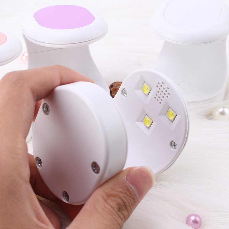 Lámpara de mini manicure, lámpara de uñas en forma de C, lámpara portátil de fototerapia de manicure, pequeña máquina de fototerapia de mano, secado rápido