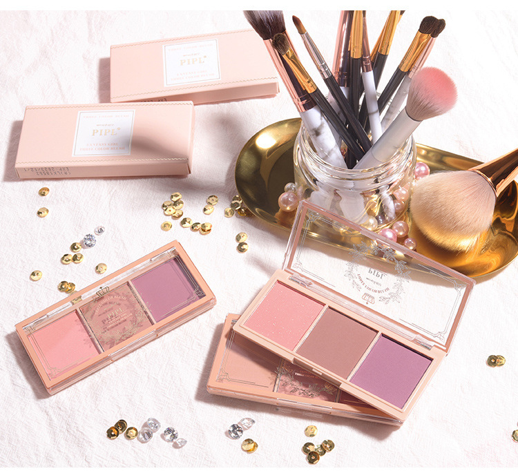 PIPL Blush genuine nude makeup natural matte milk tea Orange long-lasting Blush Affordable student makeup blush set undefined