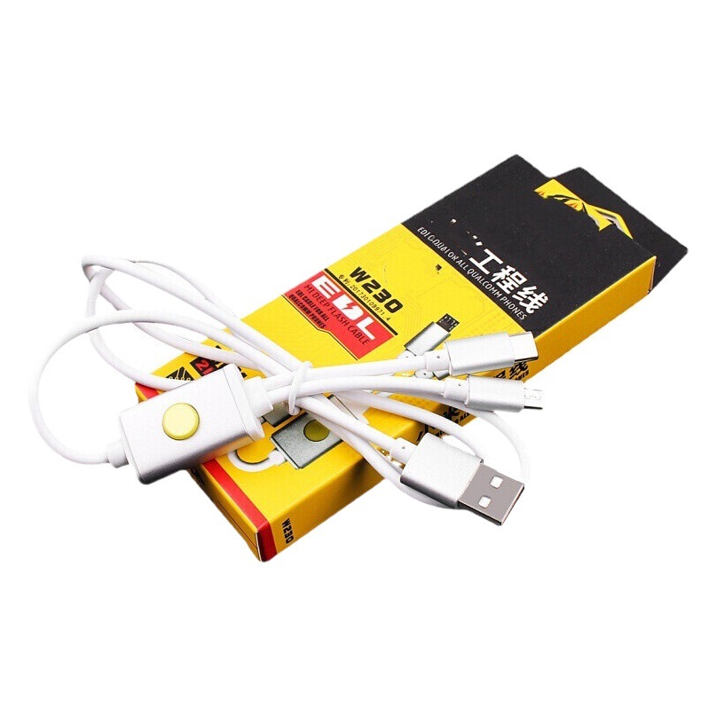 Nuevo adecuado para xiaomi ingeniería línea cepillo cable w231 fuerte abierto 9008 Puerto teléfono móvil cepillo profundo cable de datos