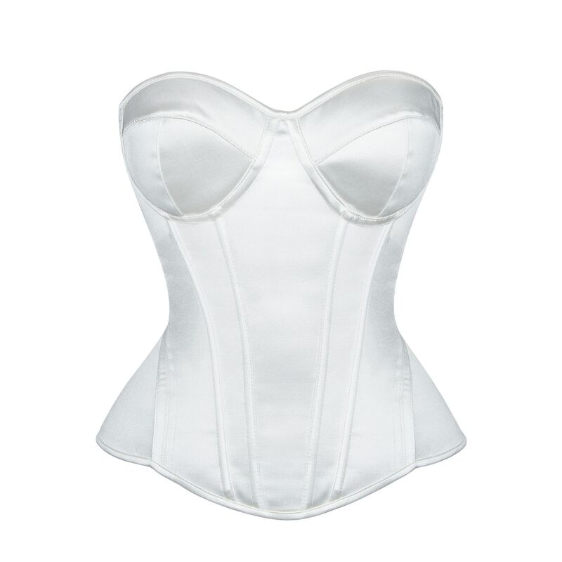 Wedding Dress Waist Wrap Chest Shaper Simple Elegant Pure White Invisible Base Lengthened Abdominal Palace Corset Wedding Dress Waist Wrap Chest Shaper Simple Elegant Pure White Invisible Base Lengthened Abdominal Palace Corset