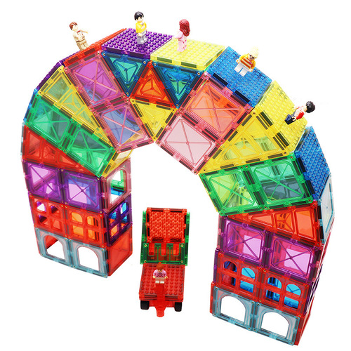 Building block magnetic sheets are compatible with Lego particles playmags children's educational magnetic toys magblox same style