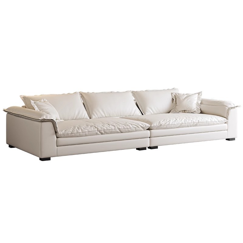 Estricta selección de lujo ligero alojamiento residencial italiano simple moderno de tres o cuatro personas, gato pequeño tipo hogar, sofá de piel, cojín de doble capa image 6
