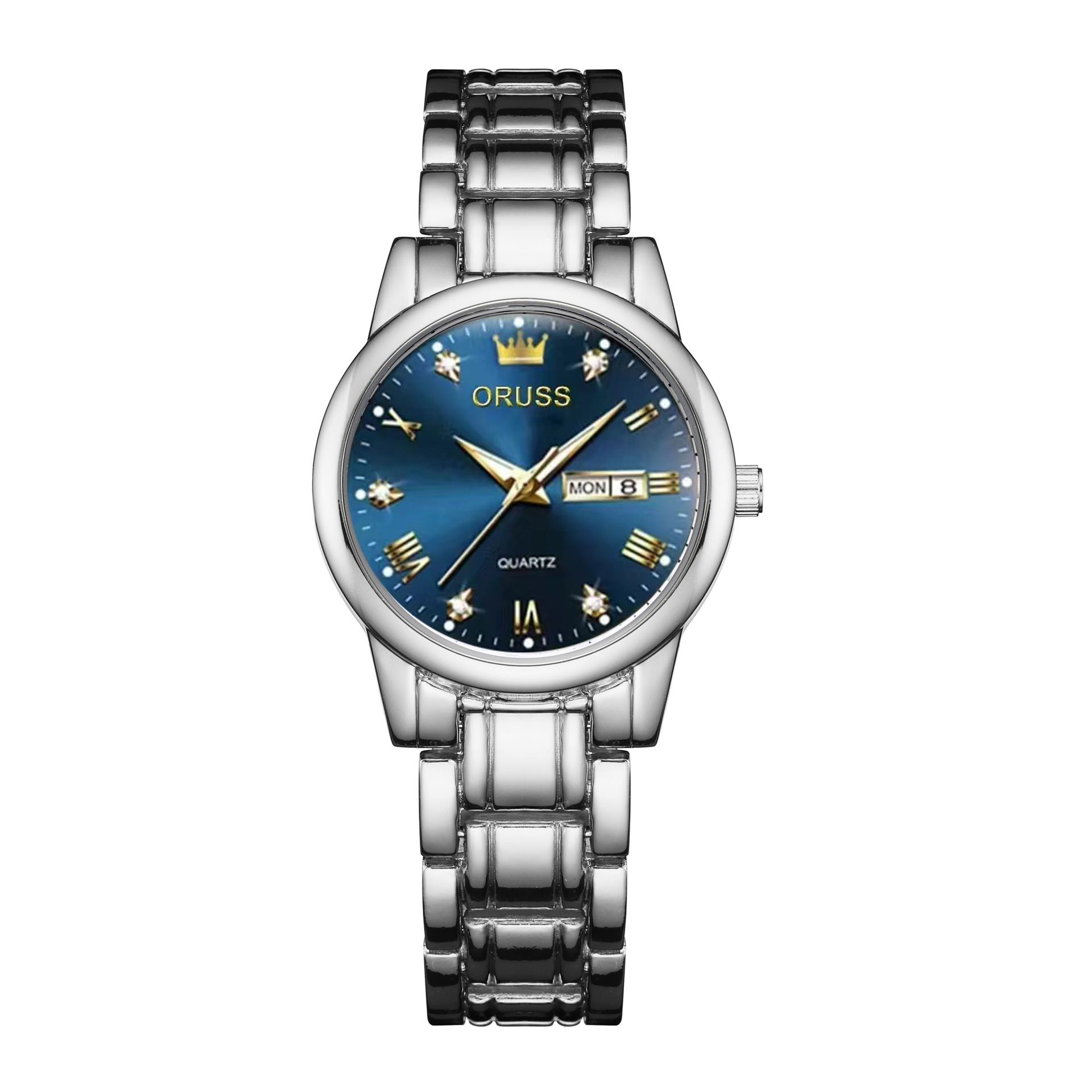 크라운모델-실버벨트-여성블루페이스[여성시계]